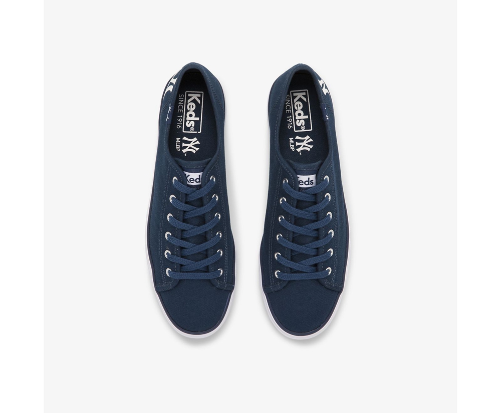 Keds Sneakers Navy - Triple Kick MLB® - Womens RHVDWY-135